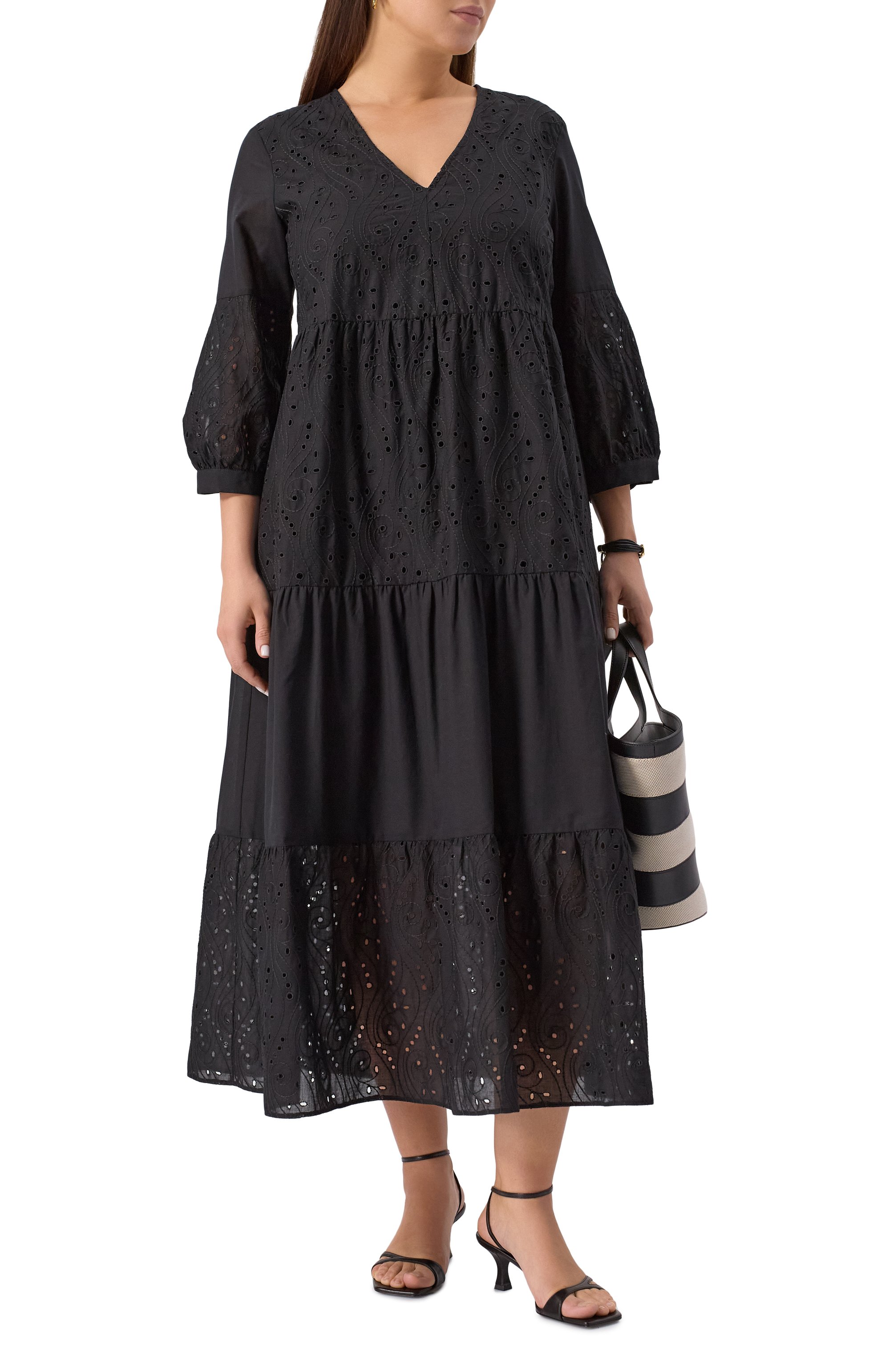 Хлопковое платье PERSONA BY MARINA RINALDI, арт. 0NTAN0, фото 2