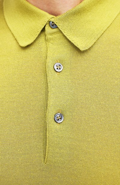 Поло из шерсти и шелка GRAN SASSO салатового цвета по цене 34200 руб., арт. 57132/13190, фото 5 Поло из шерсти и шелка GRAN SASSO, арт. 57132/13190, фото 5