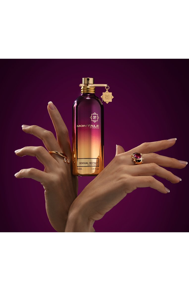 Парфюмерная вода sensual instinct (100ml) MONTALE бесцветного цвета, арт. 3760260457019 | Фото 2 (Unisex: Unisex; Статус проверки: Проверена категория; Тип продукта - парфюмерия: Парфюмерная вода; Региональные ограничения белый список (Axapta Mercury): Не проставлено; Нос: Не проставлено; Автоматизация Diginetica: Не назначено; Обьем косметики: 100ml; Ограничения доставки: flammable)