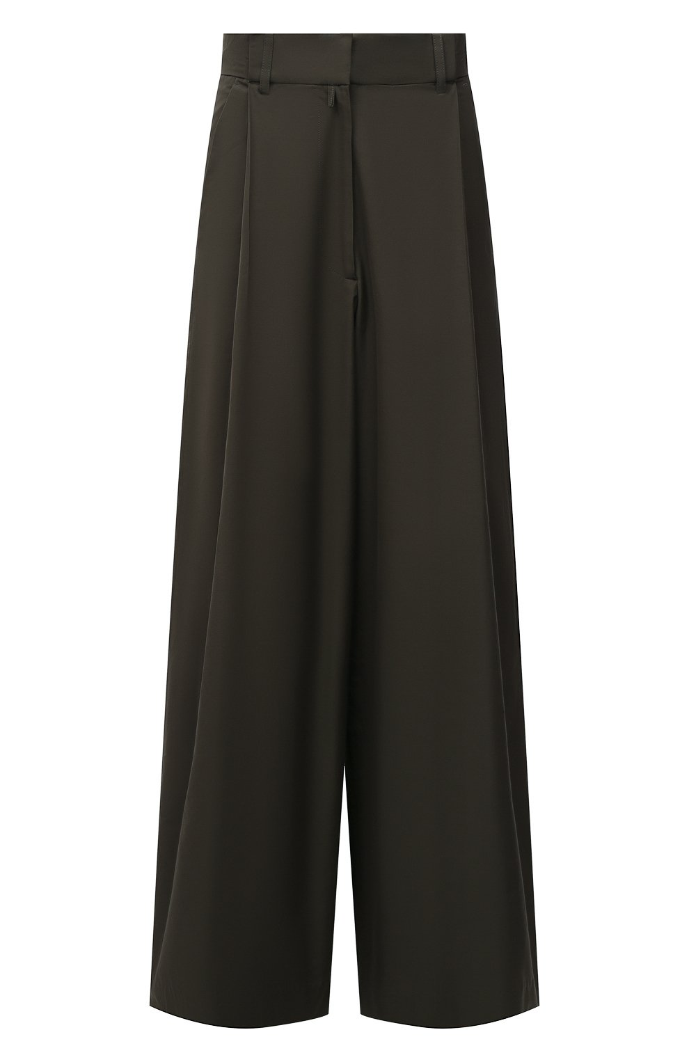 Брюки DRIES VAN NOTEN хаки цвета по цене 54950 руб., арт. 221-030942-4027, фото 1 Брюки DRIES VAN NOTEN, арт. 221-030942-4027, фото 1