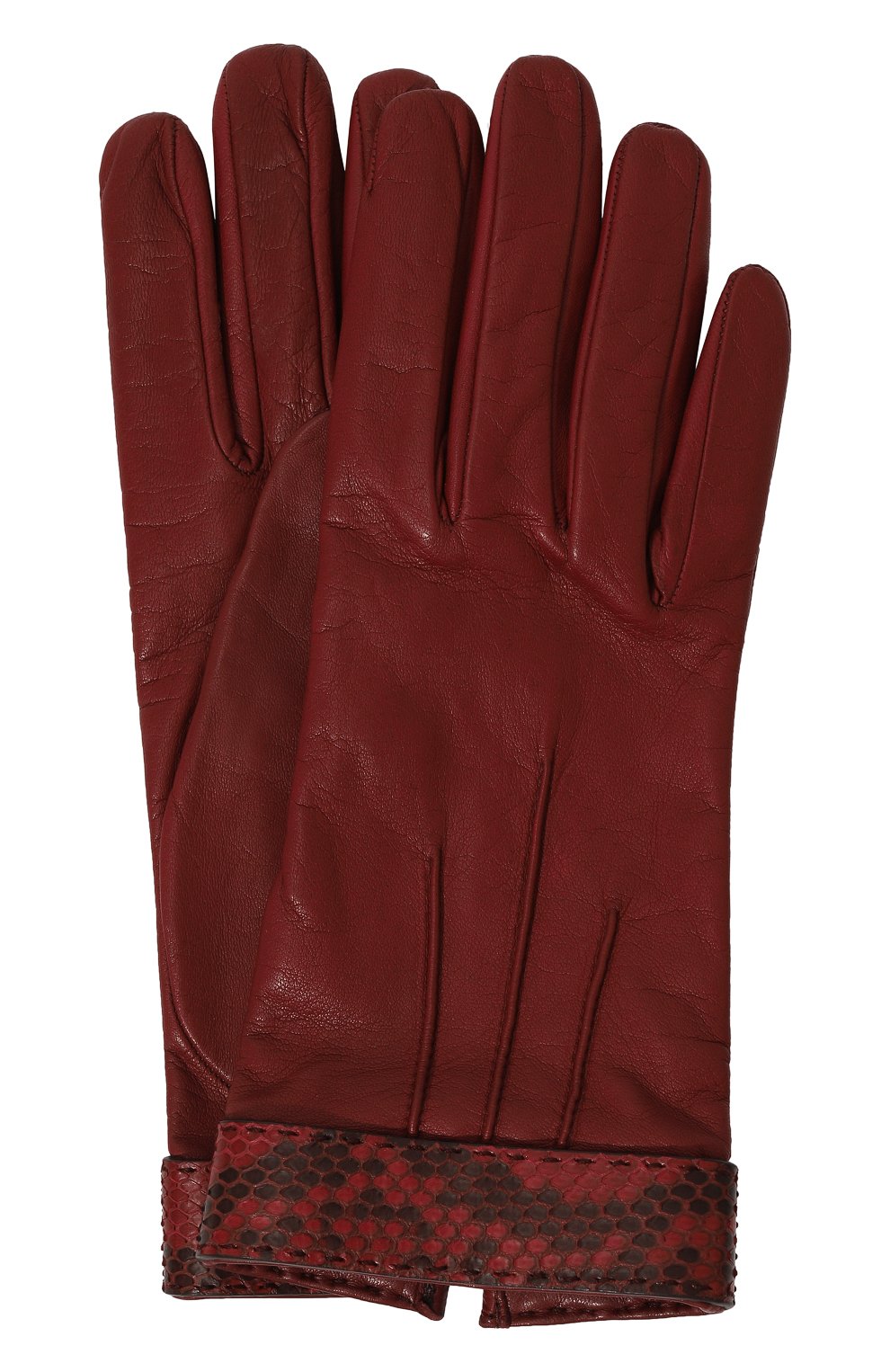 Кожаные перчатки GUCCI бордового цвета по цене 33480 руб., арт. 387586 BN0CG, фото 1 Кожаные перчатки GUCCI, арт. 387586 BN0CG, фото 1