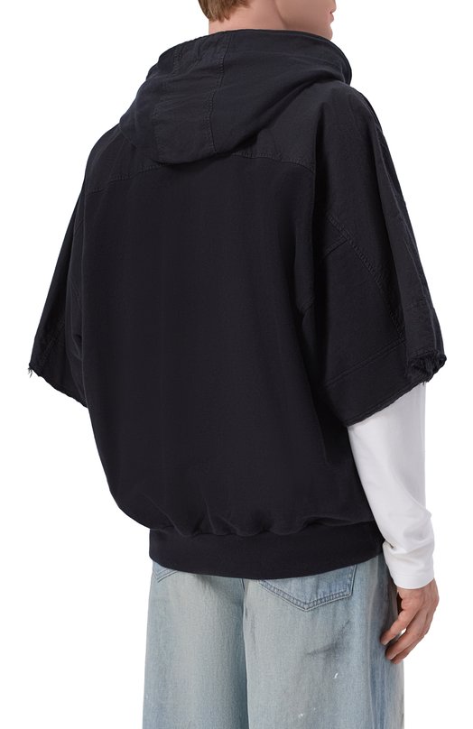 Хлопковая толстовка Andrea Ya'aqov 26MFEP27 Чёрный  26MFEP27 Фото 4