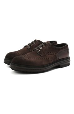 Замшевые дерби SANTONI, арт. MGMI16231JK2ASEJT55, фото 1