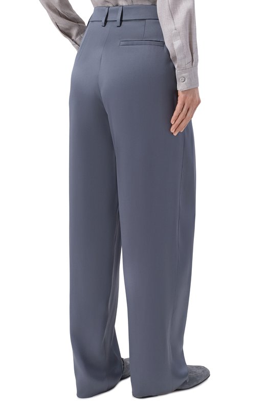 Шелковые брюки Giorgio Armani GW002793/TE10101 Серый  GW002793/TE10101 Фото 4