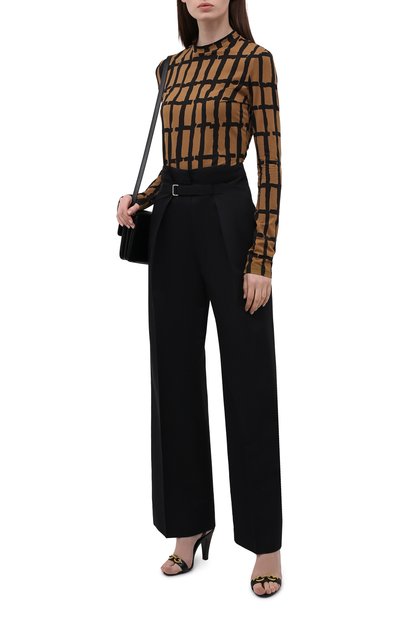 Хлопковый лонгслив PROENZA SCHOULER WHITE LABEL, арт. WL2134277-JC150-GRID, фото 2