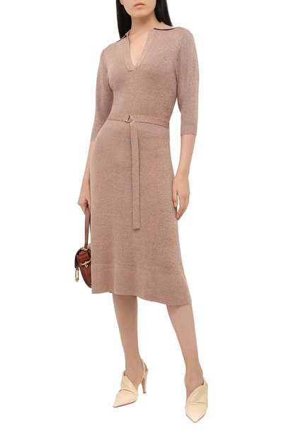 Платье из шерсти и шелка CHLOÉ, арт. CHC20AMR53620, фото 2