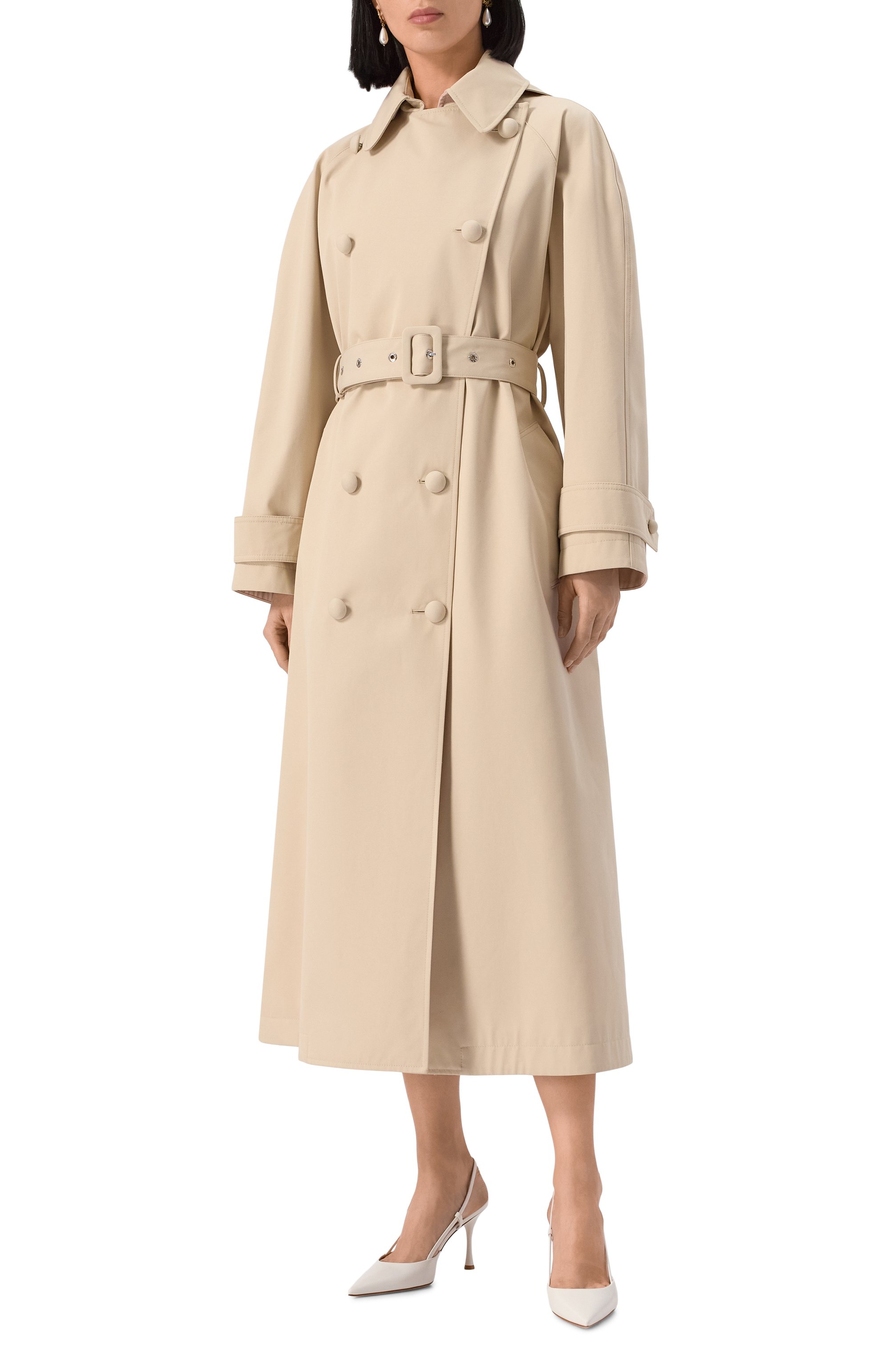 Тренч DOLCE & GABBANA светло-бежевого цвета по цене 348500 руб., арт. F0W3ST/HUMVM, фото 3 Тренч DOLCE & GABBANA, арт. F0W3ST/HUMVM, фото 3