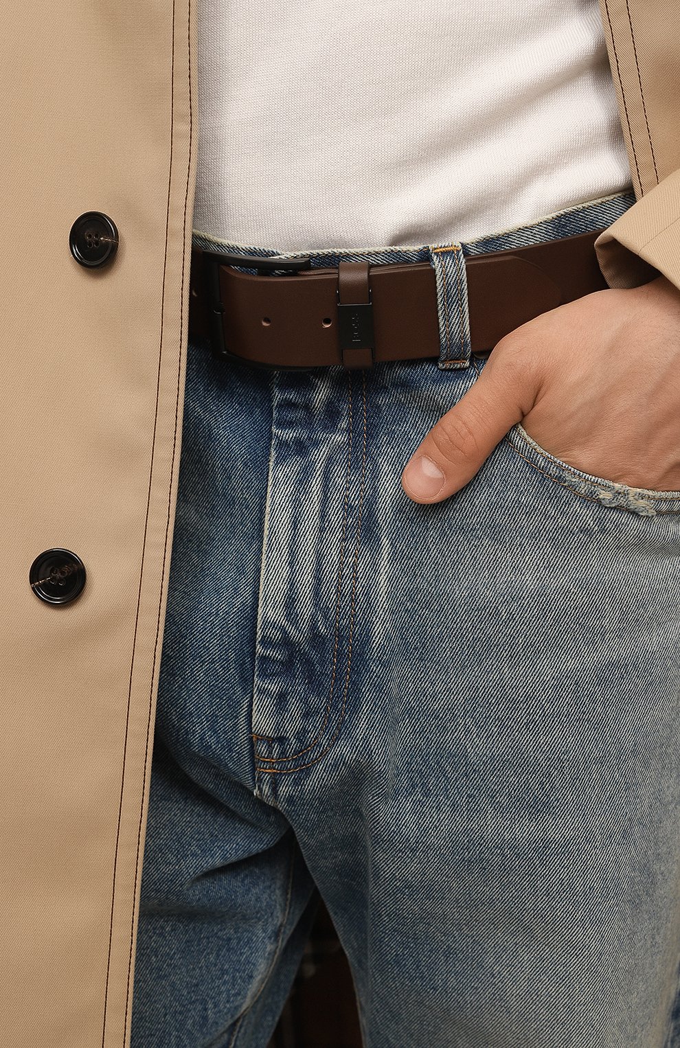 Кожаный ремень BOSS, арт. 50491902, фото 2