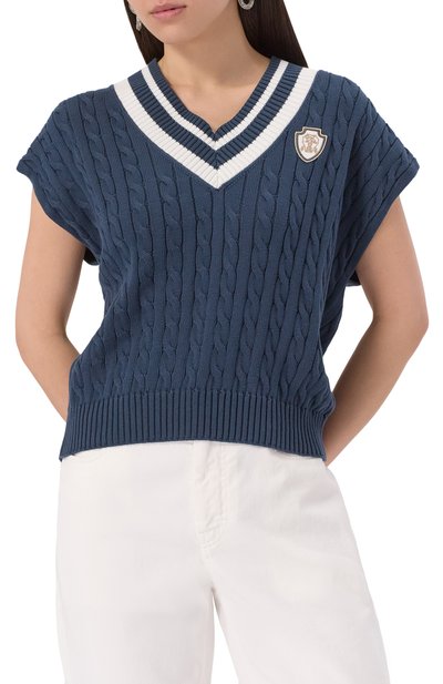 Хлопковый жилет BRUNELLO CUCINELLI, арт. M19756522, фото 3