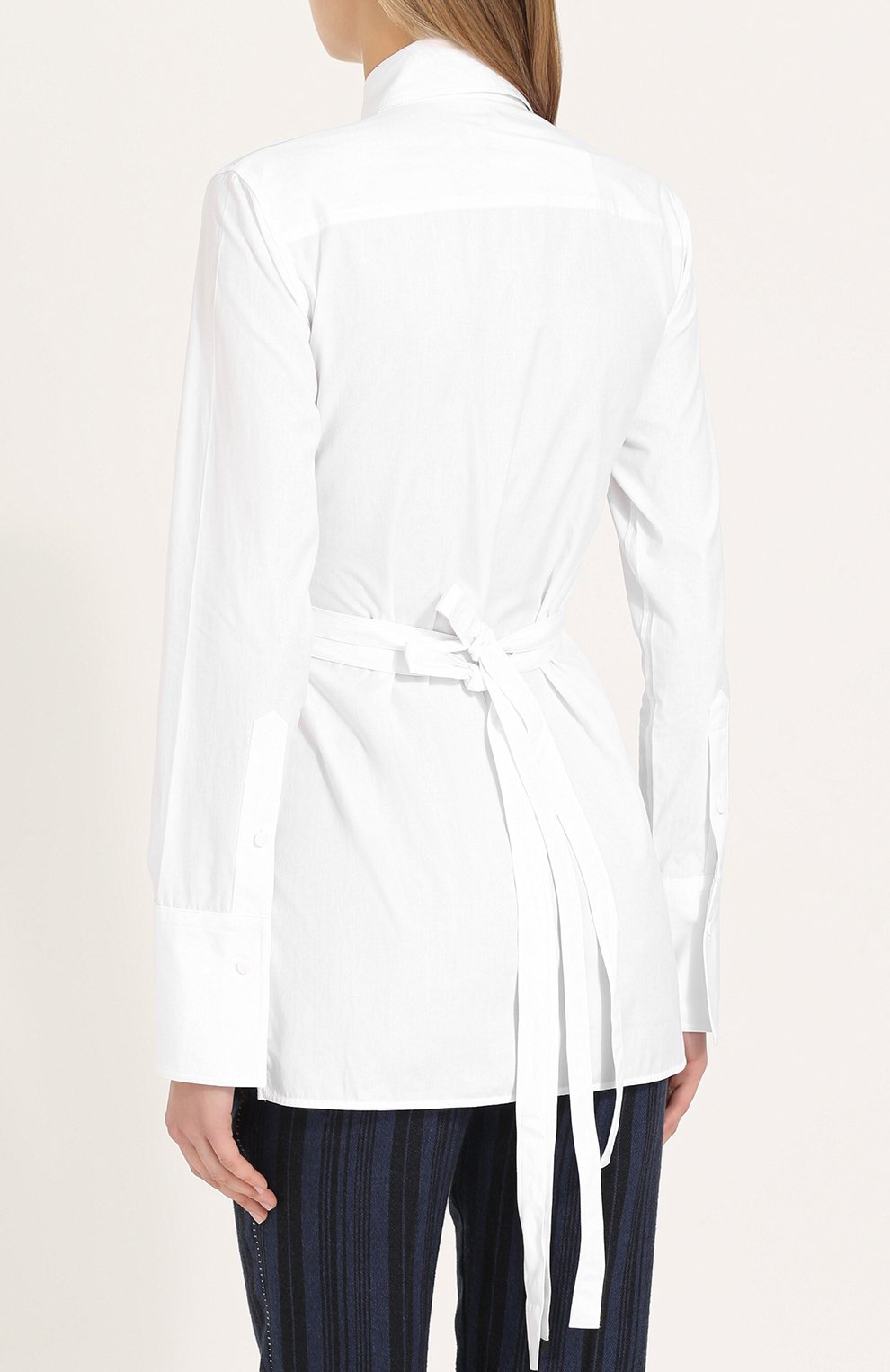 Приталенная хлопковая блуза HELMUT LANG, арт. H07HW516, фото 4