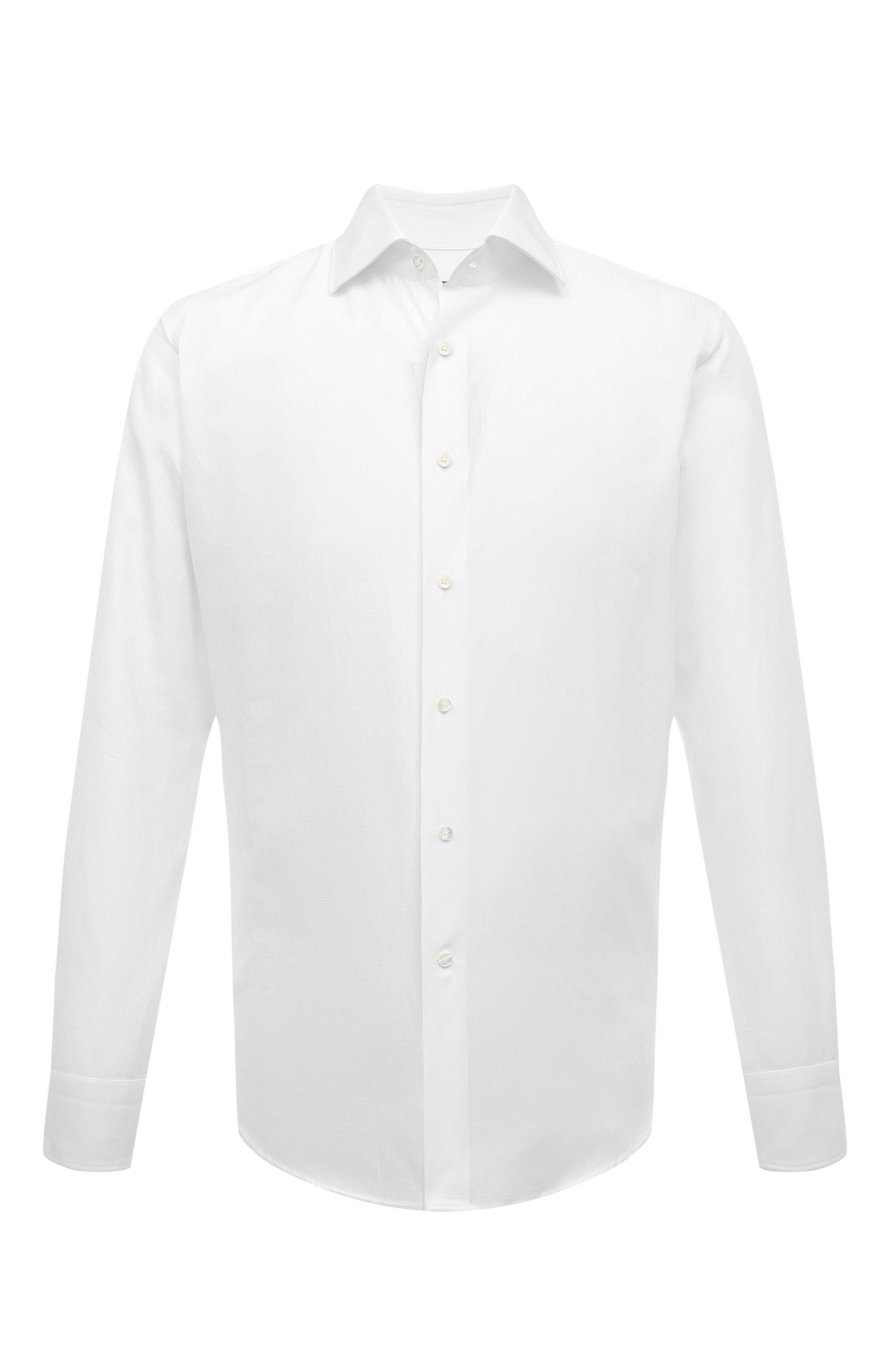 Сорочка из хлопка и льна CANALI, арт. N798/GR03205, фото 1