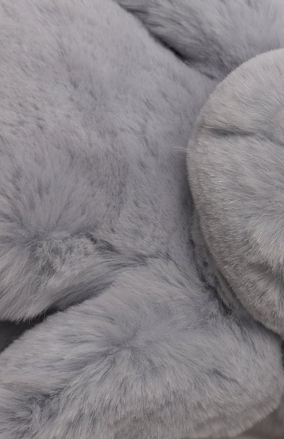 Меховой шарф из кролика YVES SALOMON ENFANT голубого цвета по цене 25100 руб., арт. 21WEA703XXREXX, фото 3 Меховой шарф из кролика YVES SALOMON ENFANT, арт. 21WEA703XXREXX, фото 3