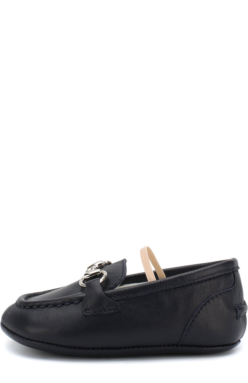 Кожаные мокасины с эластичной перемычкой GUCCI, арт. 526103/BKPI0, фото 2