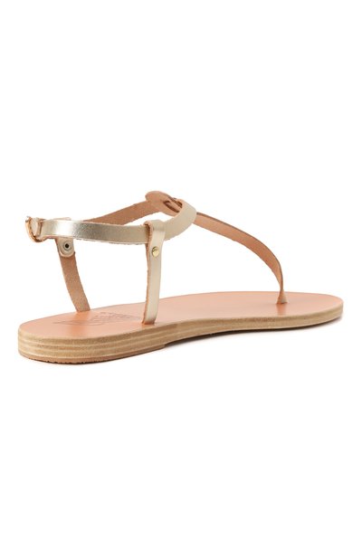 Кожаные сандалии lito ANCIENT GREEK SANDALS золотого цвета по цене 23250 руб., арт. LIT0/BLACK, фото 5 Кожаные сандалии lito ANCIENT GREEK SANDALS, арт. LIT0/BLACK, фото 5