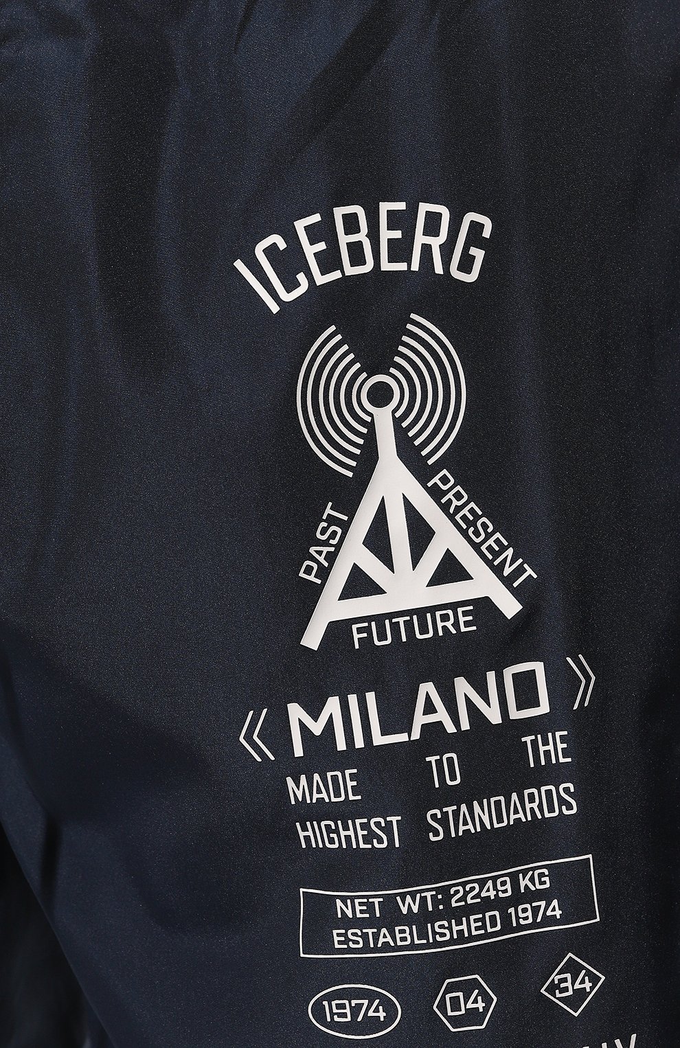 Плавки-шорты ICEBERG темно-синего цвета по цене 7195 руб., арт. ICE4MBM12, фото 4 Плавки-шорты ICEBERG, арт. ICE4MBM12, фото 4