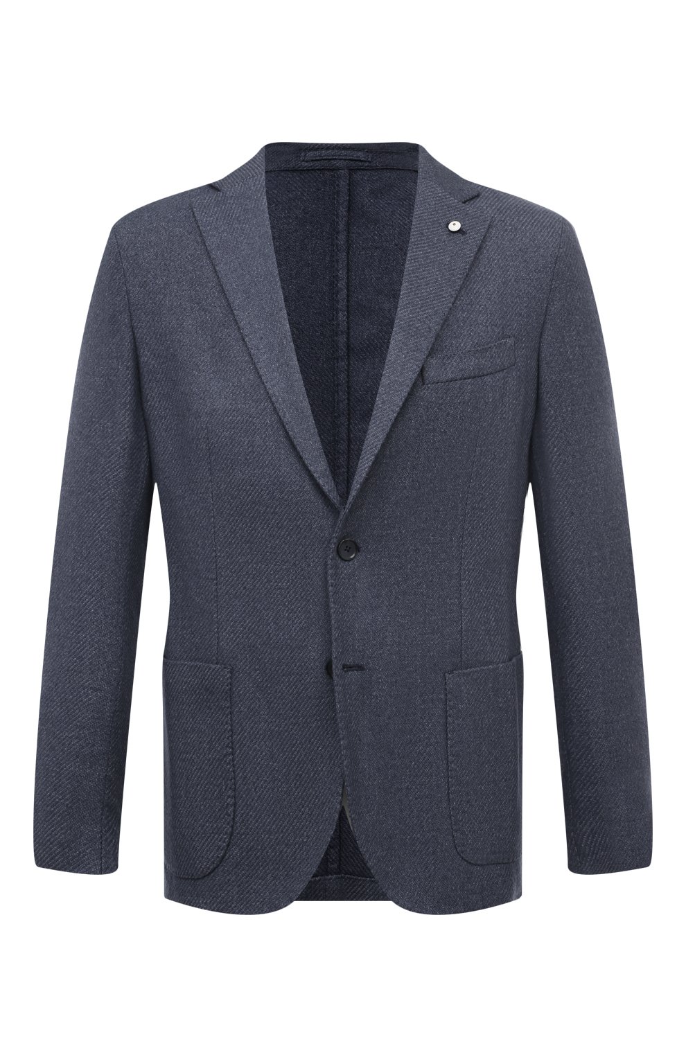 Шерстяной пиджак L.B.M. 1911 темно-синего цвета по цене 95050 руб., арт. 2887/45522, фото 1 Шерстяной пиджак L.B.M. 1911, арт. 2887/45522, фото 1