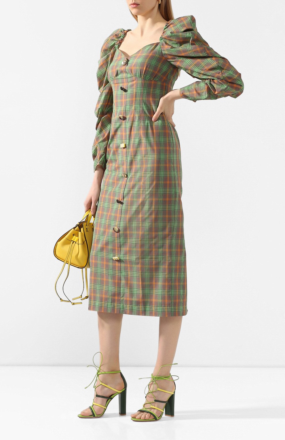 Кожаные босоножки GIANVITO ROSSI зеленого цвета по цене 89950 руб., арт. G61505.15RIC.NAPMLEY, фото 2 Кожаные босоножки GIANVITO ROSSI, арт. G61505.15RIC.NAPMLEY, фото 2