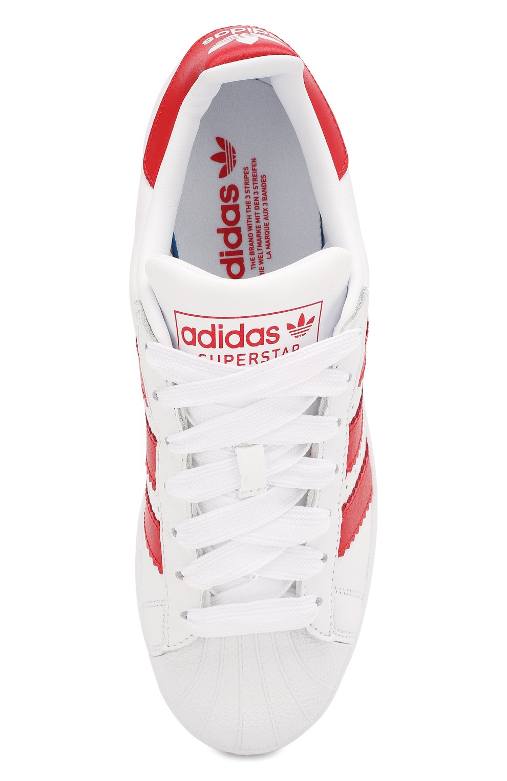 Кожаные кеды superstar ADIDAS ORIGINALS, арт. BD7370, фото 5