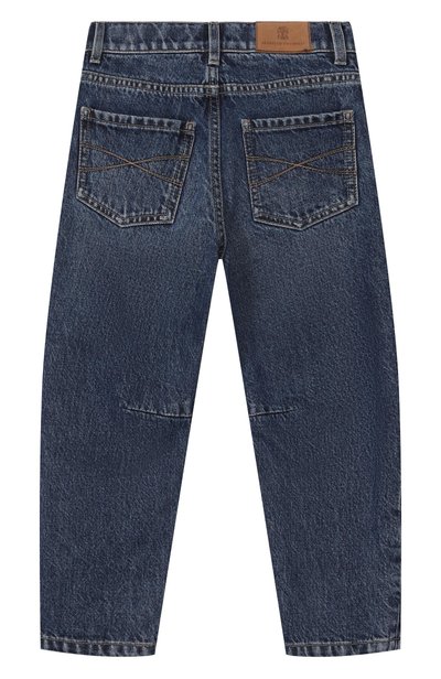 Джинсы BRUNELLO CUCINELLI темно-синего цвета по цене 45750 руб., арт. B241PD300B, фото 2 Джинсы BRUNELLO CUCINELLI, арт. B241PD300B, фото 2