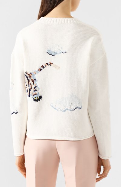 Свитер KENZO кремового цвета по цене 45000 руб., арт. FA52PU5083XI, фото 4 Свитер KENZO, арт. FA52PU5083XI, фото 4