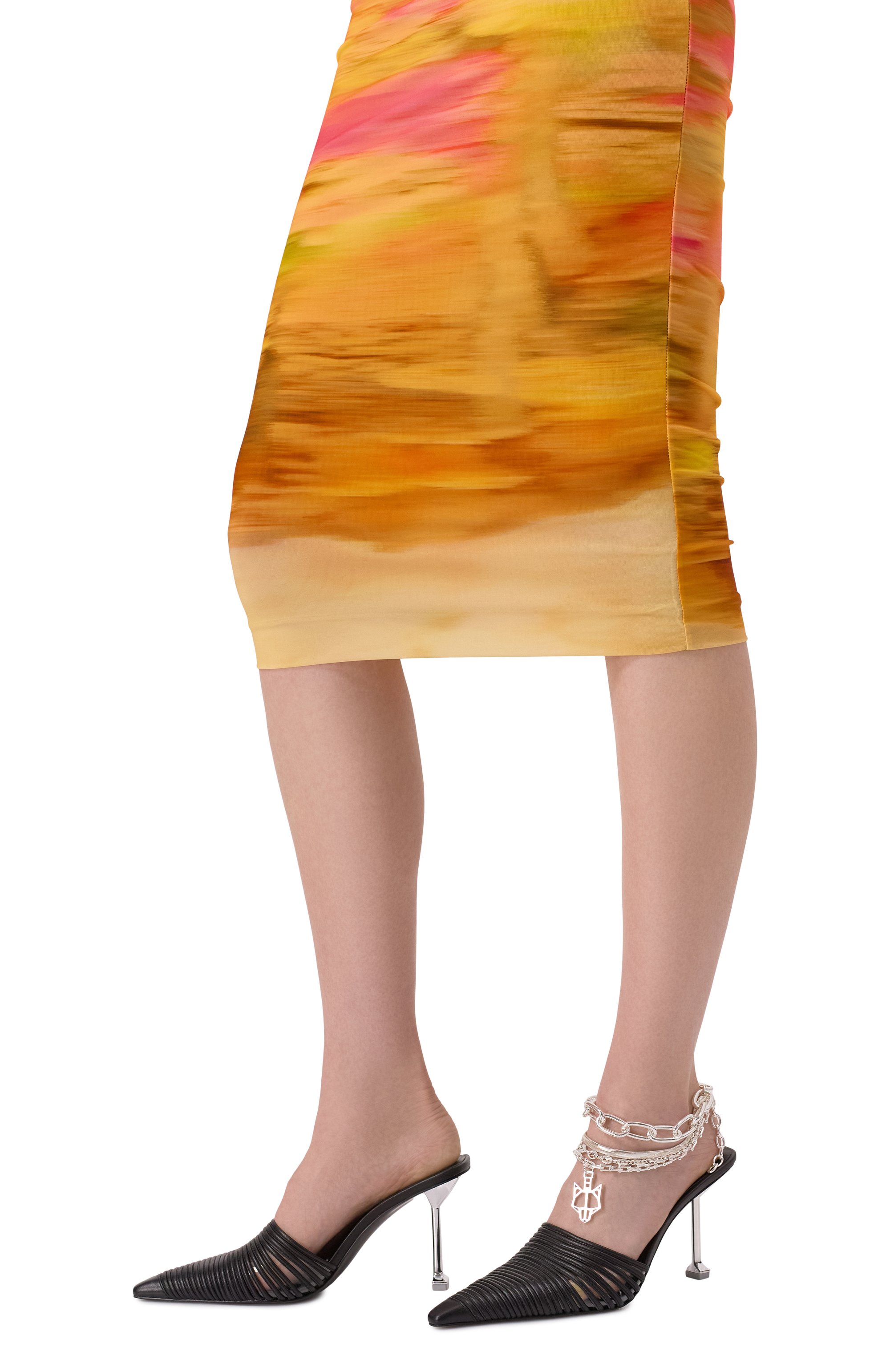 Кожаные мюли chromed NAKED WOLFE, арт. CHR0MED/LEATHER, фото 3