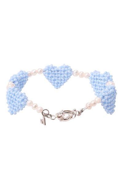 Браслет голубые сердечки HIAYNDERFYT, арт. 1-2BLHRTSP, фото 3
