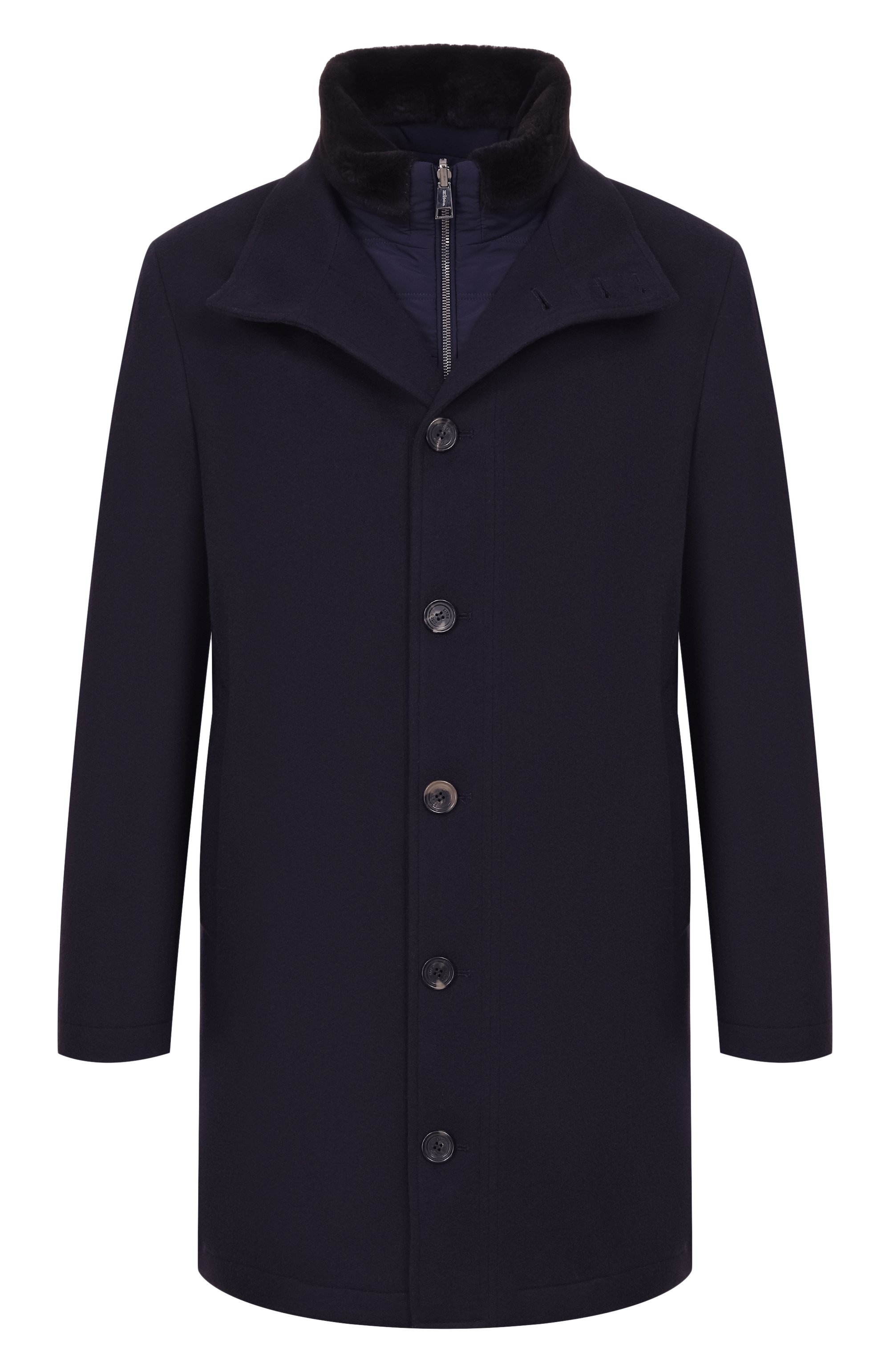 Пальто из кашемира и шерсти KITON синего цвета по цене 1235000 руб., арт. UW2516CV0462L, фото 1 Пальто из кашемира и шерсти KITON, арт. UW2516CV0462L, фото 1