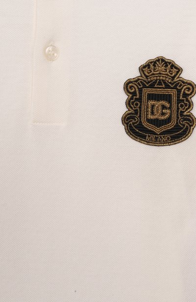 Хлопковое поло DOLCE & GABBANA, арт. L4JT8V/G7P1Q_001, фото 3