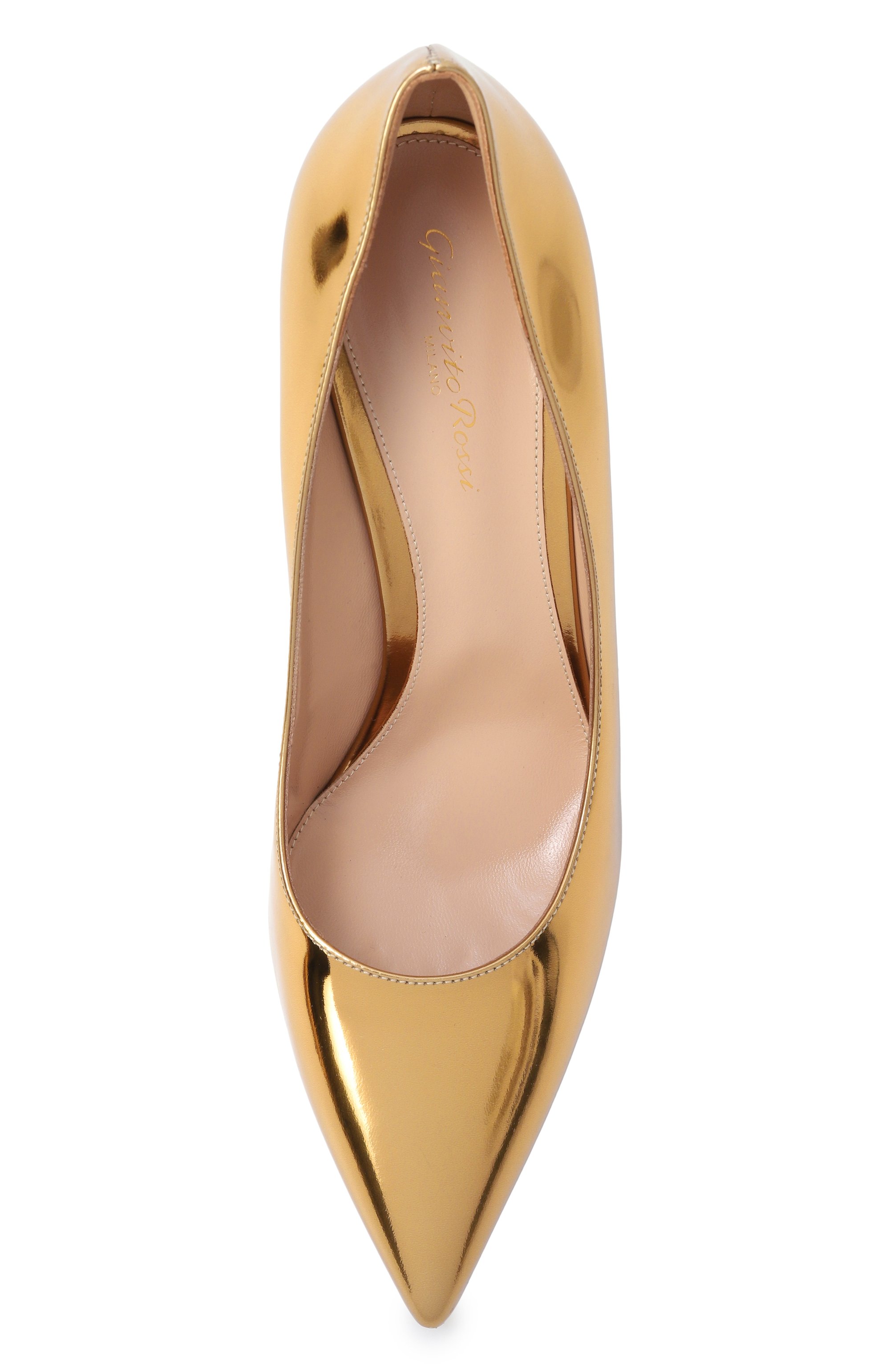 Кожаные туфли gianvito 85 GIANVITO ROSSI, арт. G24580.85RIC.METMEK0, фото 6