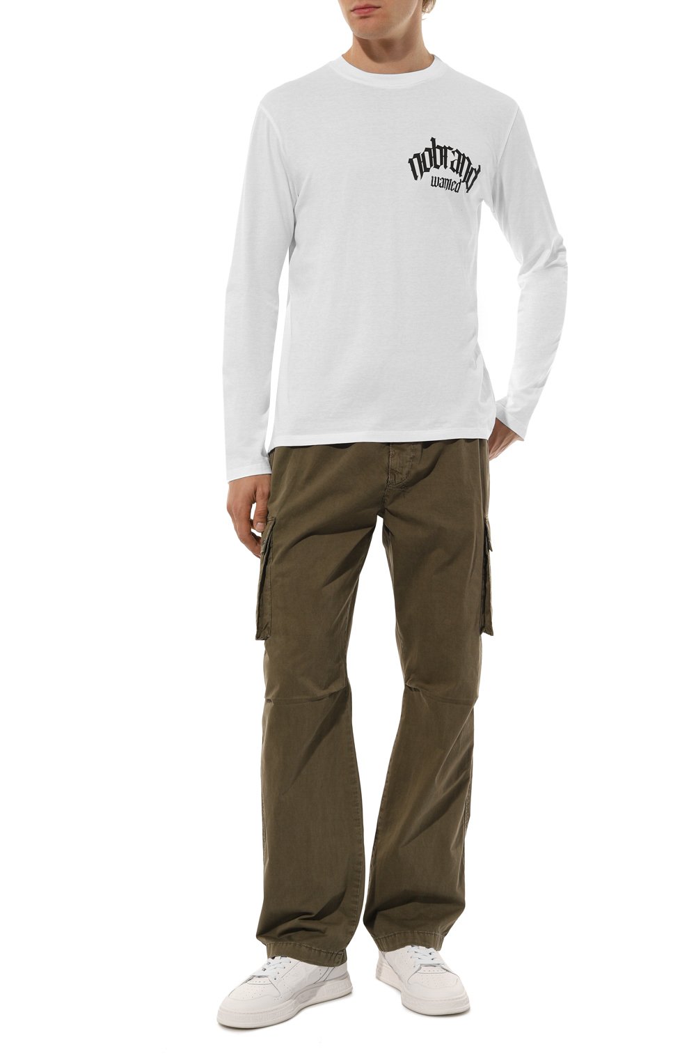 Хлопковый лонгслив DIEGO VENTURINO, арт. D3W4DVTS-MLW, фото 2