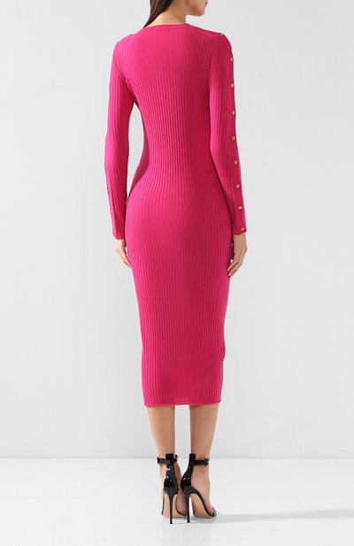 Шерстяное платье VERSACE фуксия цвета по цене 131000 руб., арт. A82182/A226328, фото 4 Шерстяное платье VERSACE, арт. A82182/A226328, фото 4