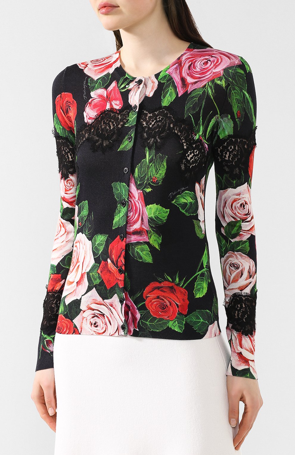 Кардиган из смеси шерсти и хлопка DOLCE & GABBANA, арт. FX359T/JAHEL, фото 3