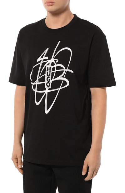 Хлопковая футболка HUGO, арт. 50494012, фото 3