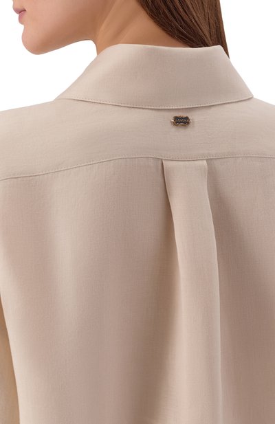 Льняная рубашка AGNONA бежевого цвета по цене 153500 руб., арт. TD1109E/U3049E, фото 5 Льняная рубашка AGNONA, арт. TD1109E/U3049E, фото 5