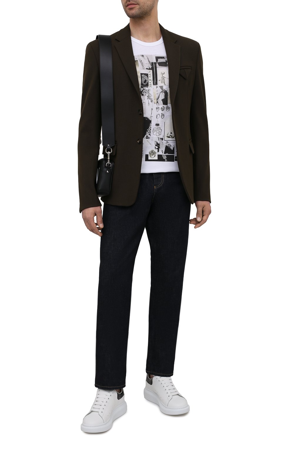 Хлопковая футболка ALEXANDER MCQUEEN белого цвета по цене 24350 руб., арт. 662589/QRZ75, фото 2 Хлопковая футболка ALEXANDER MCQUEEN, арт. 662589/QRZ75, фото 2