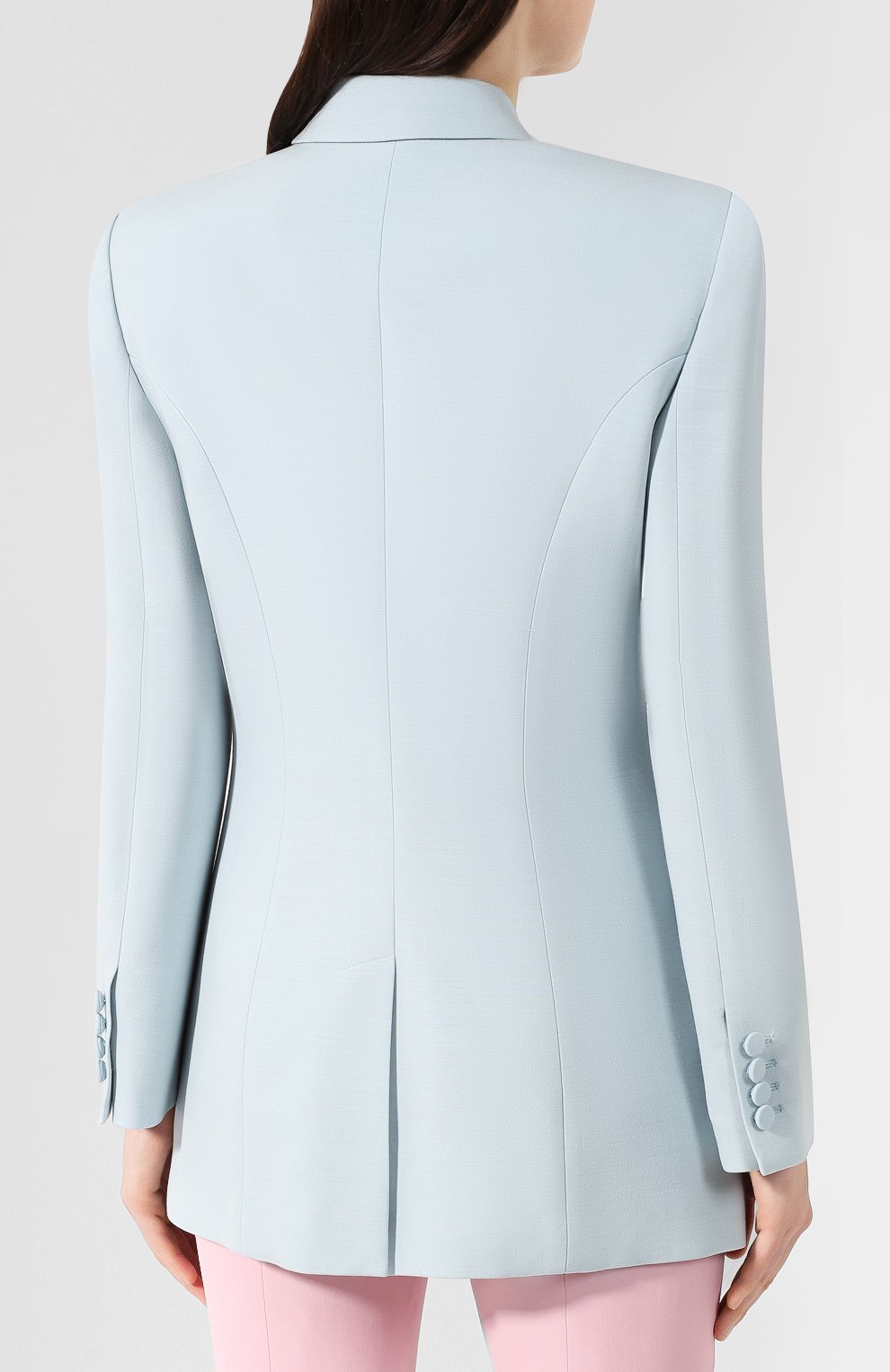 Жакет из смеси шерсти и шелка ALEXANDER MCQUEEN, арт. 585790/QJAAA, фото 4