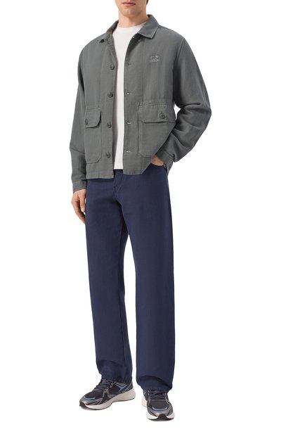 Рубашка из хлопка и льна C.P. COMPANY, арт. 20CM0S228A/006501G, фото 2