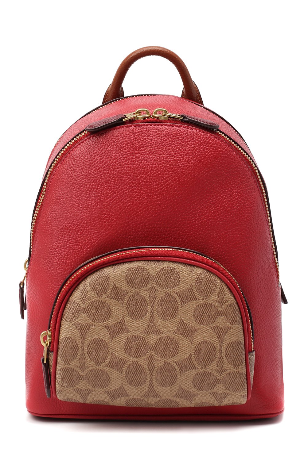 Рюкзак carrie small COACH красного цвета по цене 44100 руб., арт. 657, фото 1 Рюкзак carrie small COACH, арт. 657, фото 1