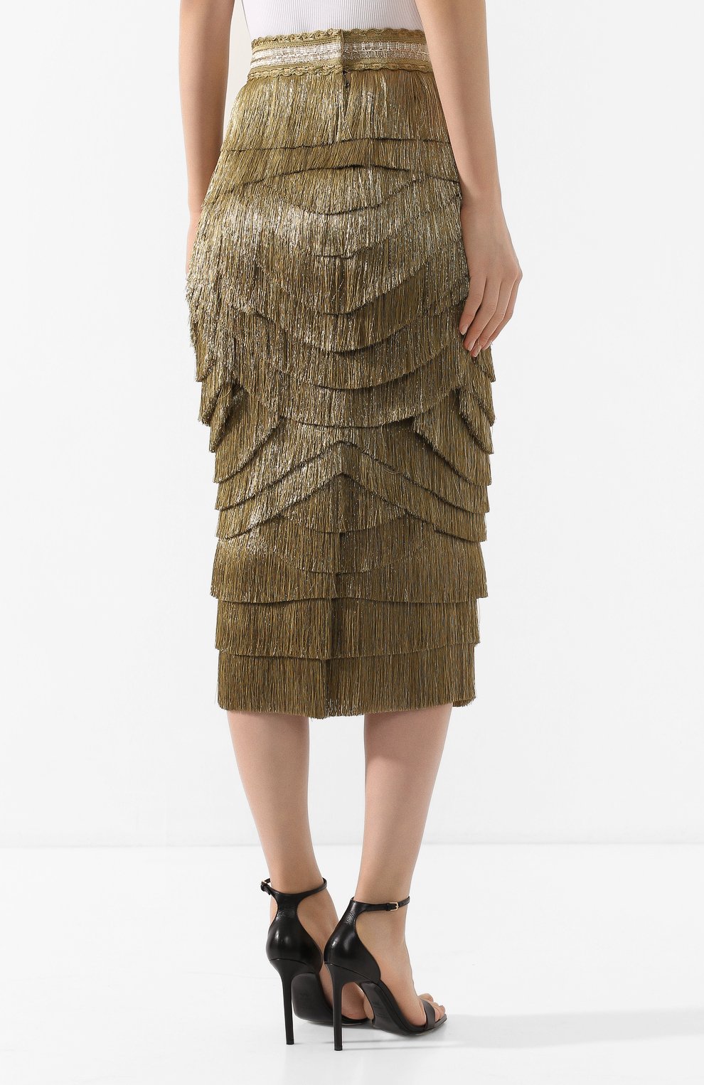 Шелковая юбка DOLCE & GABBANA, арт. F4BUUZ/GDU61, фото 4