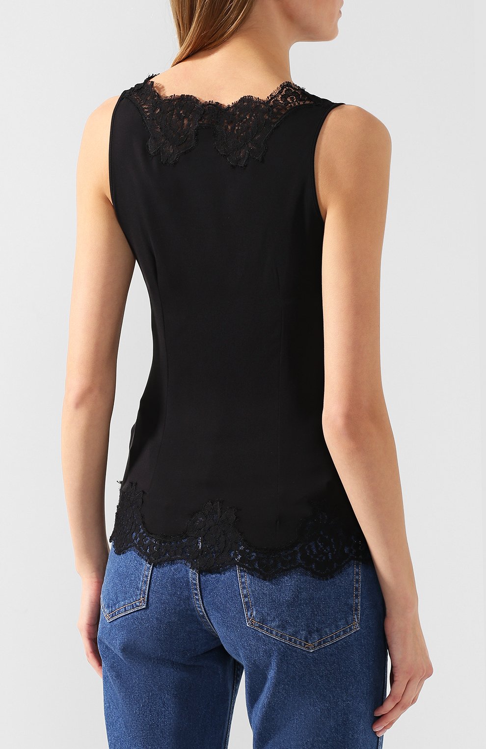 Топ из смеси шелка и хлопка DOLCE & GABBANA, арт. 07A63T/0NI39, фото 4