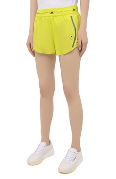 Женские шорты ADIDAS BY STELLA MCCARTNEY желтого цвета, арт. GL7386 | Фото 3 (Длина Ж (юбки, платья, шорты): Мини; Материал подклада: Синтетический материал; Материал внешний: Синтетический материал; Женское Кросс-КТ: Шорты-спорт, Шорты-одежда; Стили: Спорт-шик; Региональные ограничения белый список (Axapta Mercury): RU; Драгоценные камни: Проставлено; Материал сплава: Проставлено)