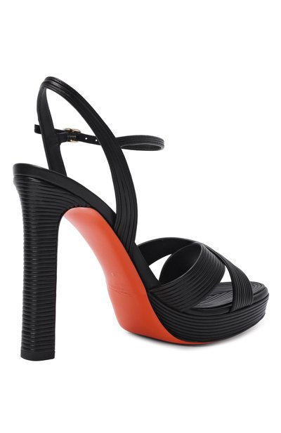 Кожаные босоножки SANTONI, арт. WHVG71874HX2T0NL, фото 5