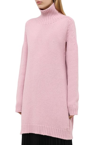 Кашемировый свитер LANVIN светло-розового цвета по цене 148500 руб., арт. RW-T0649M-MR06-H20, фото 3 Кашемировый свитер LANVIN, арт. RW-T0649M-MR06-H20, фото 3