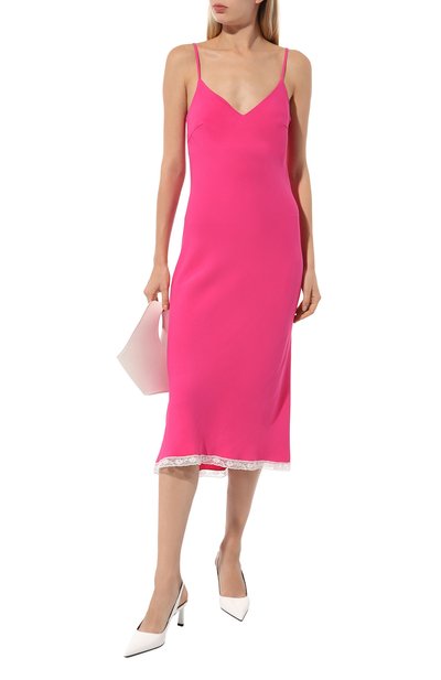 Платье из вискозы NOBLE&BRULEE фуксия цвета по цене 75000 руб., арт. NB04/240323/2124, фото 2 Платье из вискозы NOBLE&BRULEE, арт. NB04/240323/2124, фото 2