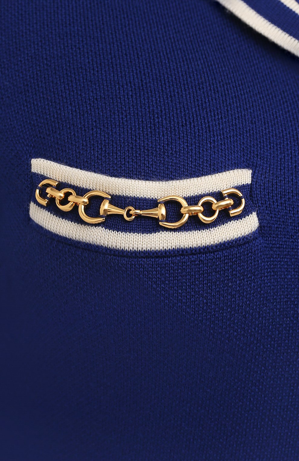 Шерстяное платье GUCCI синего цвета по цене 216000 руб., арт. 644564/XKBNZ, фото 5 Шерстяное платье GUCCI, арт. 644564/XKBNZ, фото 5