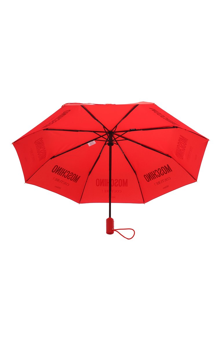 Женский складной зонт MOSCHINO красного цвета, арт. 8870-0PENCL0SEC | Фото 3 (Материал: Синтетический материал, Металл, Текстиль; Нос: Не проставлено)