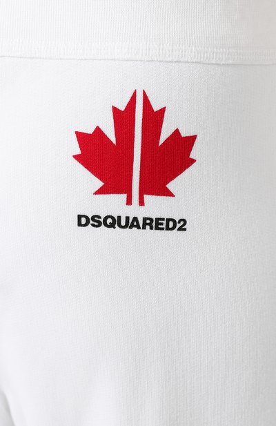 Хлопковые джоггеры DSQUARED2 белого цвета по цене 28300 руб., арт. S75KB0073/S25042, фото 5 Хлопковые джоггеры DSQUARED2, арт. S75KB0073/S25042, фото 5