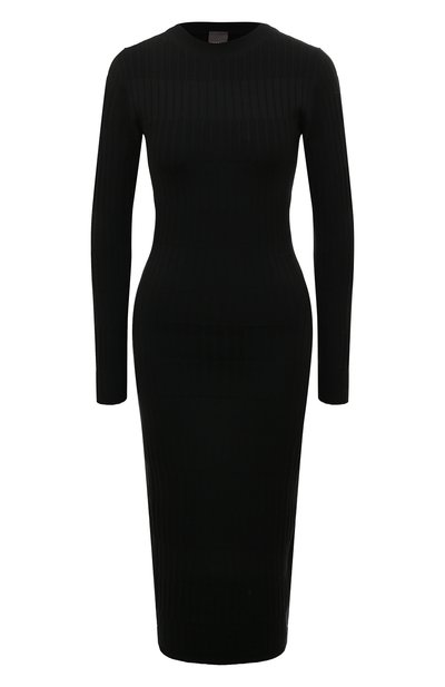 Шерстяное платье LORENA ANTONIAZZI черного цвета по цене 86450 руб., арт. SI22111AM22B/2801, фото 1 Шерстяное платье LORENA ANTONIAZZI, арт. SI22111AM22B/2801, фото 1