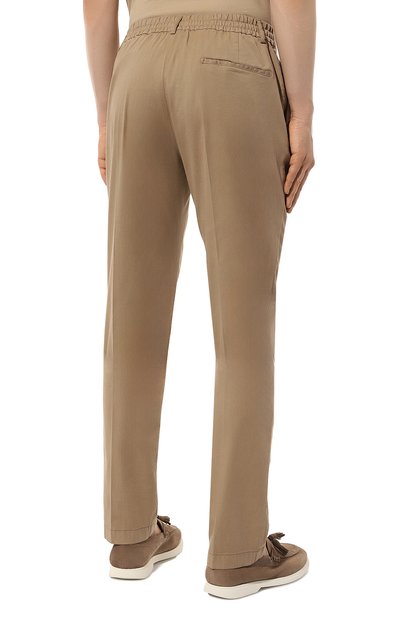 Брюки из хлопка и шелка ANDREA CAMPAGNA, арт. SPIAGGIA 1P GD, фото 4