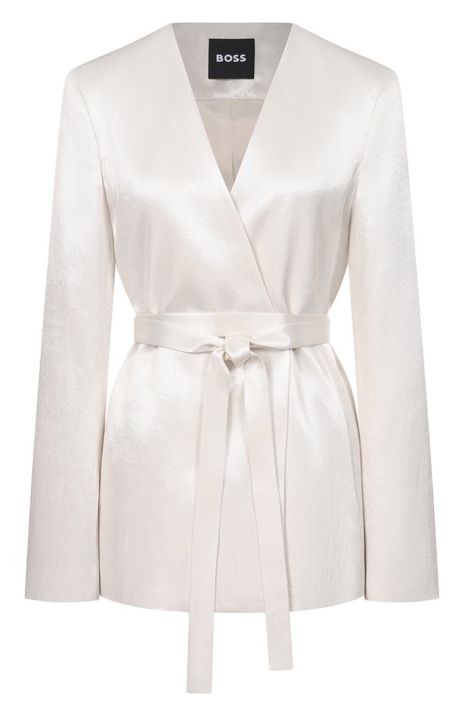 Атласный жакет BOSS 50558325 Кремовый 50558325